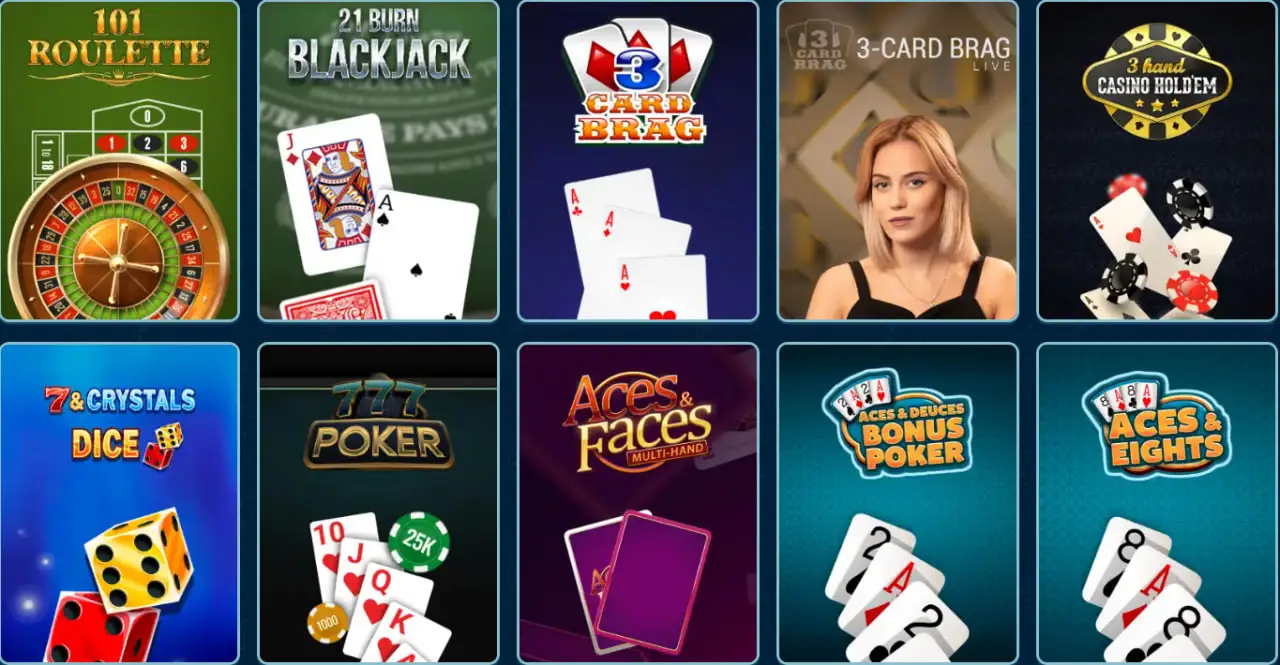 megafishwins casino table games
